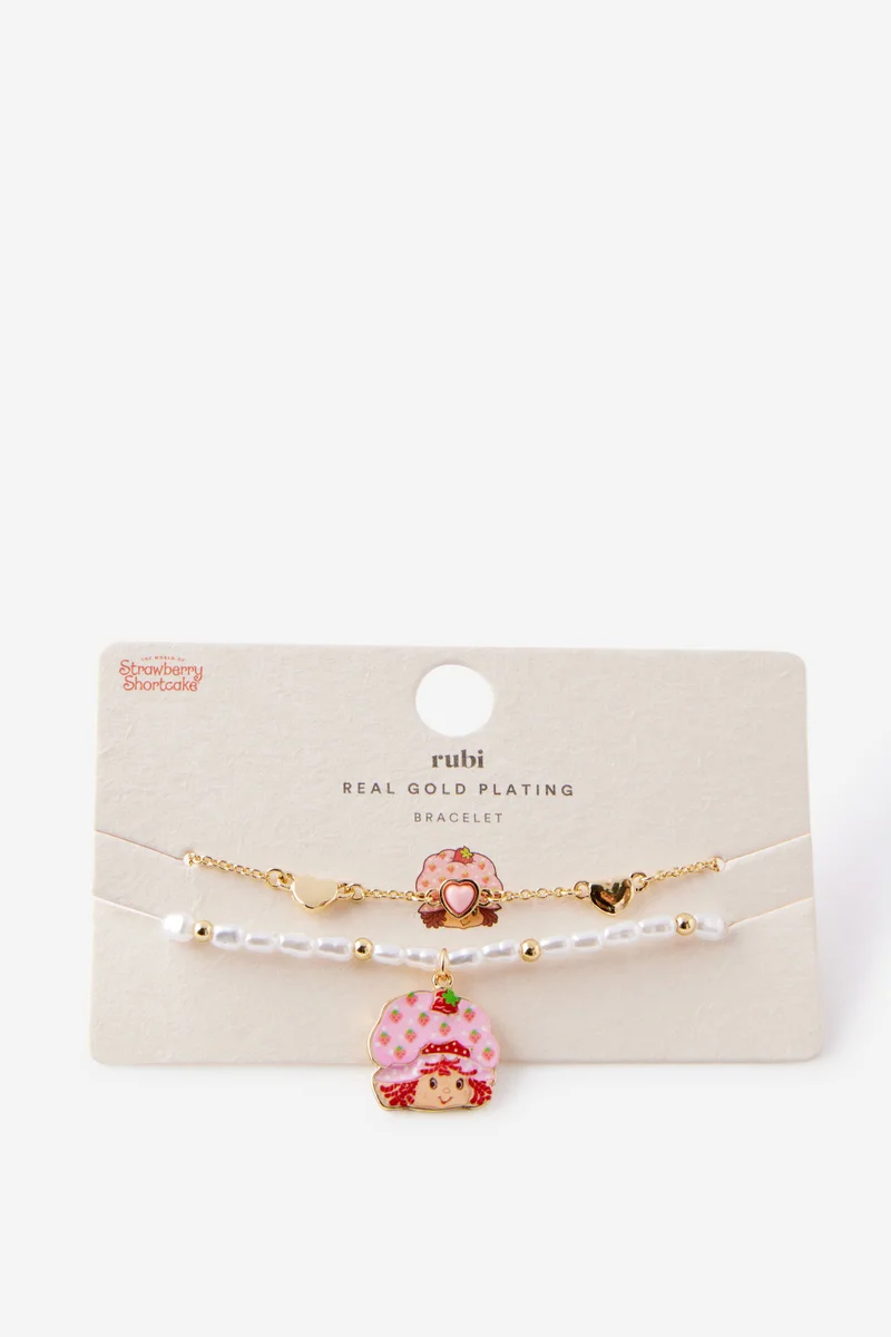 Rubi Strawberry Shortcake Multipack Beaded Bracelet